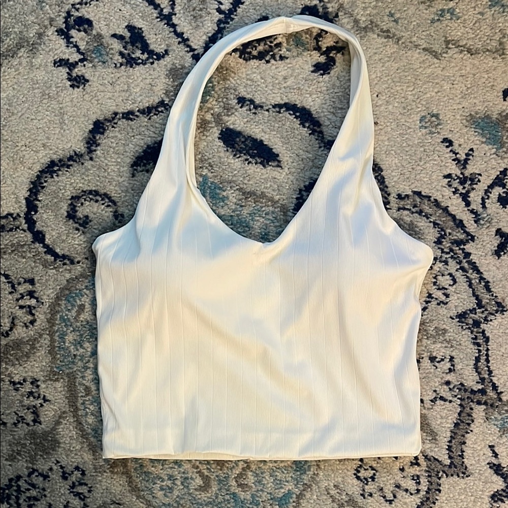 Klassy Network White Halter Top